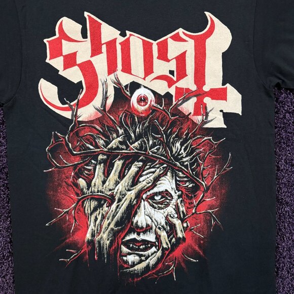 Ghost Cardinal Copia All Seein Eye Goth Metal Band T-Shirt M - Picture 2 of 4